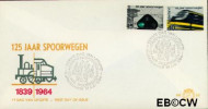 Nederland NL 0E65 1964 Spoorwegen FDC zonder adres