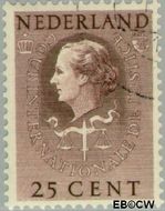 Nederland NL D38 1951 Cour Internationale de Justice Gebruikt 25 - Img 1
