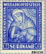 Suriname SU 137 1928 Van Heemstra stichting Gebruikt 1½+1½