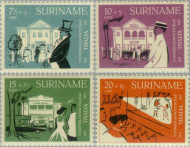 Suriname SU 326#329 1958 Toneelgezelschap Thalia Postfris