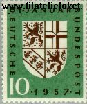 Bundesrepublik BRD 249#  1957 Saarland  Postfris