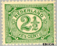 Nederland NL 0055 1899 Cijfer type 'Vürtheim' Gebruikt 2½
