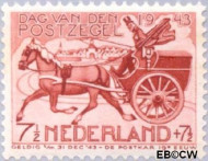 Nederland NL 0422 1943 Dag van de Postzegel Gebruikt 7½+7½