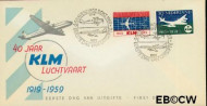 Nederland NL 0E40 1959 K.L.M. FDC zonder adres