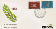 Nederland NL 0E59 1963 C.E.P.T.- Vierkant FDC zonder adres
