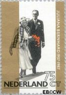 Nederland NL 1367 1987 Koningin Juliana- Huwelijksjubileum Gebruikt 75 - Img 1