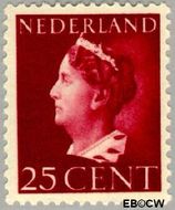 Nederland NL 341 1940 Wilhelmina- Type 'Konijnenburg' Gebruikt 25