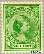 Nederland NL 40 1891 Koningin Wilhelmina- 'Hangend haar' Gebruikt 20