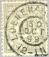 Nederland NL PW7 1884 Gebruik op postbewijsformulieren Gebruikt 1000 - Img 1