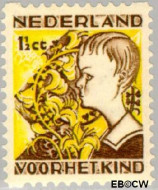 Nederland NL R94 1932 Kinderen en bloemen Gebruikt 1½+1½ - Img 2