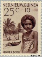 Nieuw-Guinea NG 47 1958 Papoea-kinderen Gebruikt 25+10