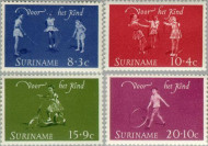 Suriname SU 414#417 1964 Kinderspelen Postfris