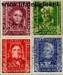Bundesrepublik BRD 117#120  1949 Bekende personen  Postfris