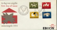 Nederland NL 0E63 1964 Dieren FDC zonder adres