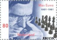 Nederland NL 1969b 2001 Euwe, Max Gebruikt 80 - Img 1