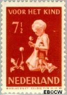 Nederland NL 378 1940 Kind met bloemen Gebruikt 7½+3½