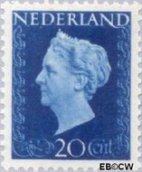Nederland NL 481 1947 Koningin Wilhelmina- Type 'Hartz' Gebruikt 20