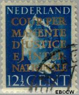 Nederland NL D17 1940 Cour Permanente de Justice Gebruikt 12½ - Img 1