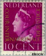 Nederland NL D21 1947 Cour Internationale de Justice Gebruikt 10 - Img 1