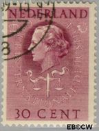 Nederland NL D39 1951 Cour Internationale de Justice Gebruikt 30 - Img 1