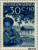 Nieuw-Guinea NG 48 1958 Papoea-kinderen Gebruikt 30+10