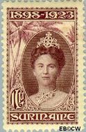 Suriname SU 108 1923 Regeringsjubileum Wilhelmina 1898-1923 Gebruikt 100