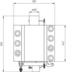 LICHIDARE STOC !!! Soba canadiana MONTREAL LUX Tip 02 - 19 Kw, 500 mc.