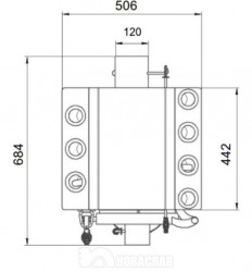 OFERTA VARA ( 10 Iulie - 15 August, in limita stocului) !!! - Soba canadiana CALGARY LUX - INELE FONTAF ,Tip 00, 7Kw, 130mc .