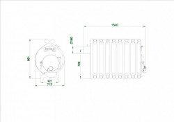 LICHIDARE STOC !!! - Soba Canadiana - ONTARIO CLASIC, Tip 05 - 45 Kw -1300mc