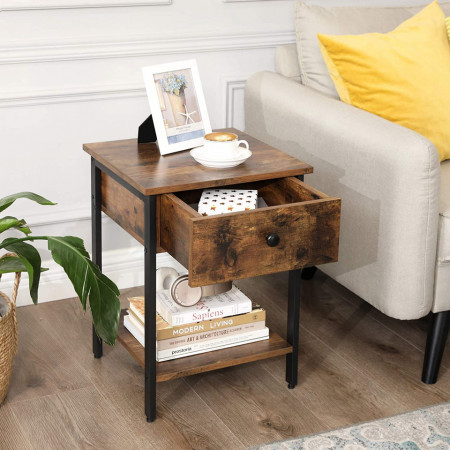 Noptiera cu sertar model Rustic 40x40x55 (L x l x h) - Img 3
