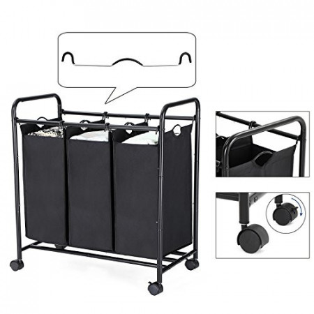 COS ORGANIZATOR CU 3 COMPARTIMENTE BLACK - Img 3