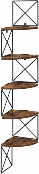 RAFT DE COLT CU 5 POLITE ZIG-ZAG INDUSTRIAL RUSTIC BROWN - Img 2