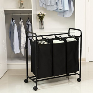 COS ORGANIZATOR CU 3 COMPARTIMENTE BLACK