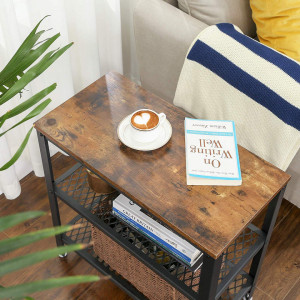MASA CAFEA RUSTIC BROWN 60 x 30 x 60 cm (L x l x H) - Img 6