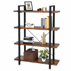 Biblioteca cu rafturi Industrial Bookshelf 105 x 33,5 x 138 cm (L x L x P) - Img 5
