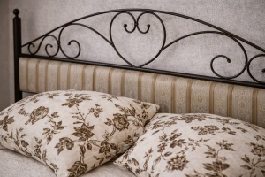 Pat „Trigo” – Eleganță din fier forjat și stofă premium | Colecția Heritage StefiArt 180x200 cm - Img 3