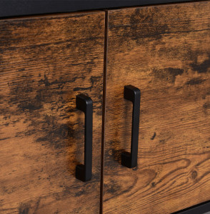 DULAP DEPOZITARE CU 2 USI RETRO BROWN 100 x 35 x 38 cm - Img 5