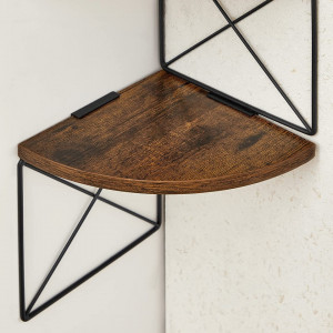 RAFT DE COLT CU 5 POLITE ZIG-ZAG INDUSTRIAL RUSTIC BROWN - Img 5