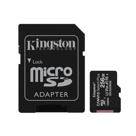 KINGSTON SDCS2/256GB/microSDXC/256GB/Class10 U3/100MB/s-85MB/s+adapter