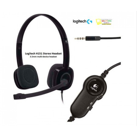 LOGITECH Stereo Headset H151 - EMEA - One Plug ( 981-000589 )