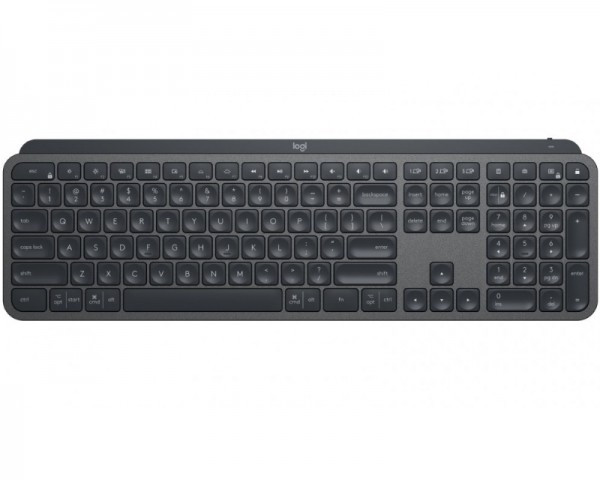 LOGITECH MX Keys Advanced Wireless Illuminated Keyboard, GRAPHITE, US, 920-009415