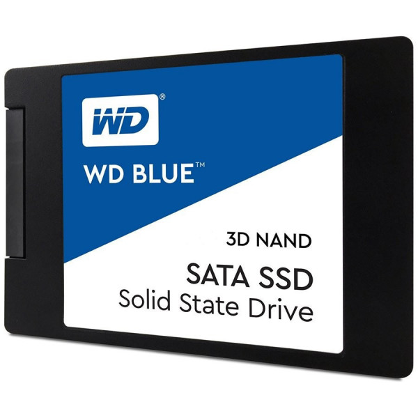 SSD WD Blue WDS500G2B0A (2.5", 500GB, SATA III 6 Gb/s, 3D NAND Read/Write: 560 / 530 MB/sec, Random Read/Write IOPS 95K/84K)