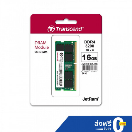 TRANSCEND SODIMM 16GB 3200MHz - JM3200HSB-16G