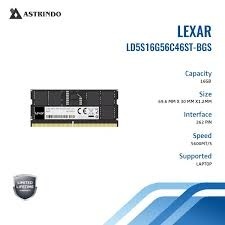 16GB DDR5 5600MHz Lexar LD5S16G56C46ST-BGS