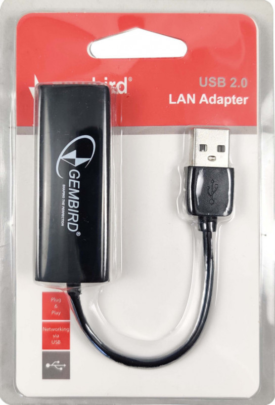 NIC-U6 Gembird USB 2.0 to Fast Ethernet LAN adapter 10/100, mrezna kartica