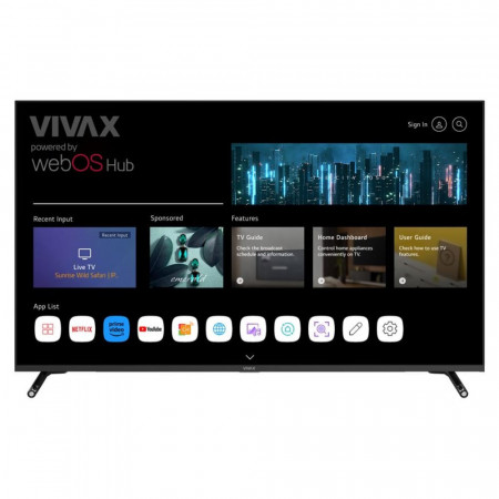 VIVAX Imago LED TV 50S60WO Frameless, 4K Ultra HD, WebOS Smart TV, HDR10, Magic Smart