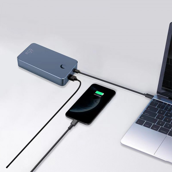 Powerbank za laptop Libower LP-P5 65W 18000mAh fast charger plavi