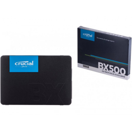 SSD 500GB CRUCIAL BX500, CT500BX500SSD1, 3D NAND, 540/500 MB/s, SATA 3