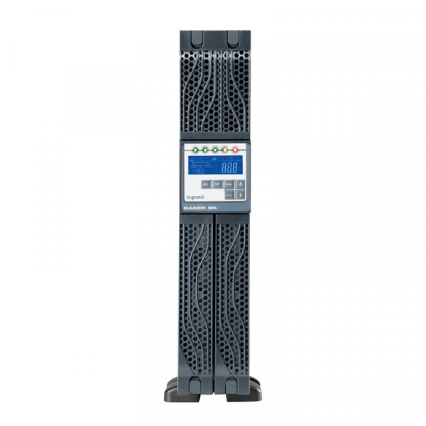 UPS Legrand DAKER DK + Tower/Rack, 1000VA/900W, On Line Double Conversion, Sinusoidal, PFC, USB & RS232 port, 6 x IEC C13, batteries 3x 12V, 7.2Ah, 16 kg, (Optional Kit Rack 310952, SNMP card 310931, Battery Extension 4U