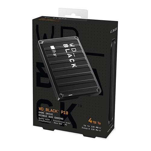 WD EXT 2.5" Black P10 Gaming 4TB WDBA3A0040BBK-WESN